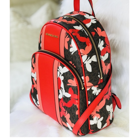 ๐HP๐ฅณ๐MICHAEL KORS ABBEY BACKPACK BUTTERFLIES - Picture 2 of 5